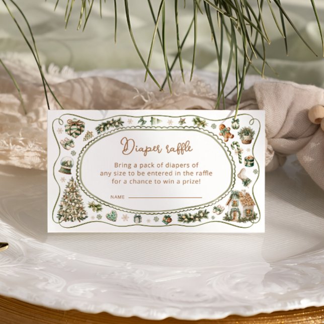 Tarjeta De Recepción Bebé de invierno hace frío fuera del pañal Raffle (Subido por el creador)