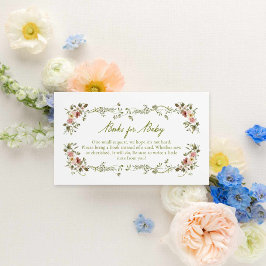 Tarjeta De Recepción Bebé de jardín en libros de sangre para bebé