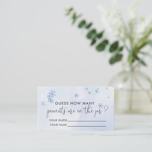 Tarjeta De Recepción Bebé ducha cuántos cacahuetes (Anverso de pie)