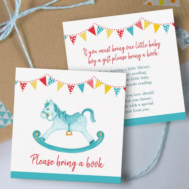 Tarjeta De Recepción Bebé ducha mecanografía libro de caballos aquagym  (Subido por el creador)