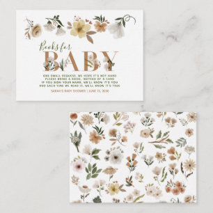 Tarjeta De Recepción Bebé en Bloom Baby Shower Boho Request