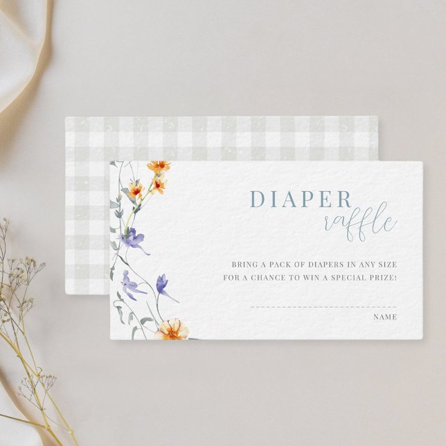 Tarjeta De Recepción Bebé en Bloom Baby Shower Diaper Raffle (Subido por el creador)