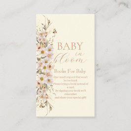 Tarjeta De Recepción Bebé En Bloom Boho Baby Shower Neutral, Libros