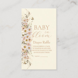 Tarjeta De Recepción Bebé En Bloom Boho Neutral Baby Shower, Diaper