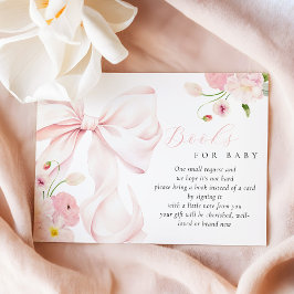 Tarjeta De Recepción Bebé en Bloom construye libros de Baby Shower para
