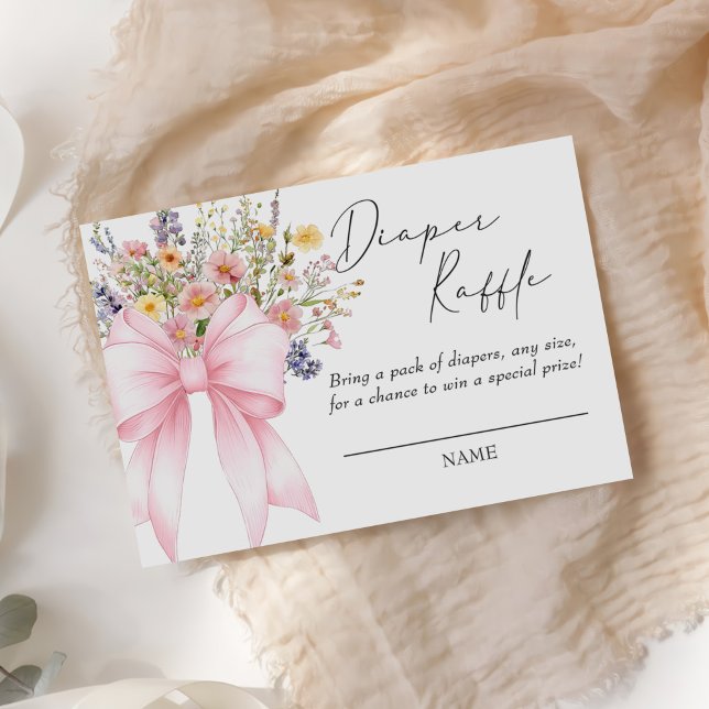 Tarjeta De Recepción Bebé en Bloom Wildflower Diaper Raffle (Subido por el creador)