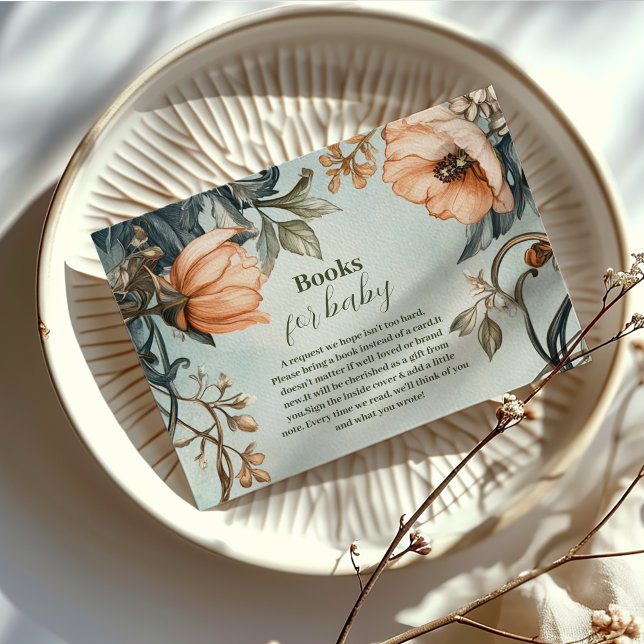 Tarjeta De Recepción Bebé en Bloom Wildflower Garden Baby Shower (Subido por el creador)