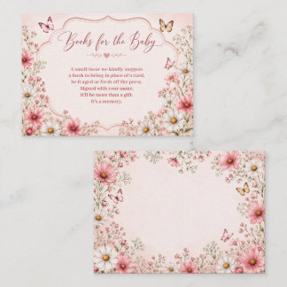Tarjeta De Recepción Bebé en Flor Baby Shower de Flores Silvestres