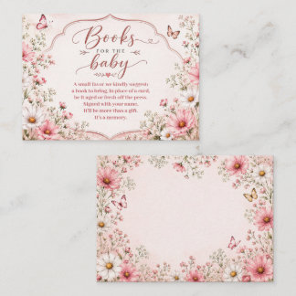 Tarjeta De Recepción Bebé en Flor Baby Shower de Flores Silvestres