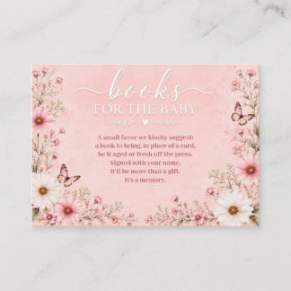 Tarjeta De Recepción Bebé en Flor Baby Shower de Flores Silvestres