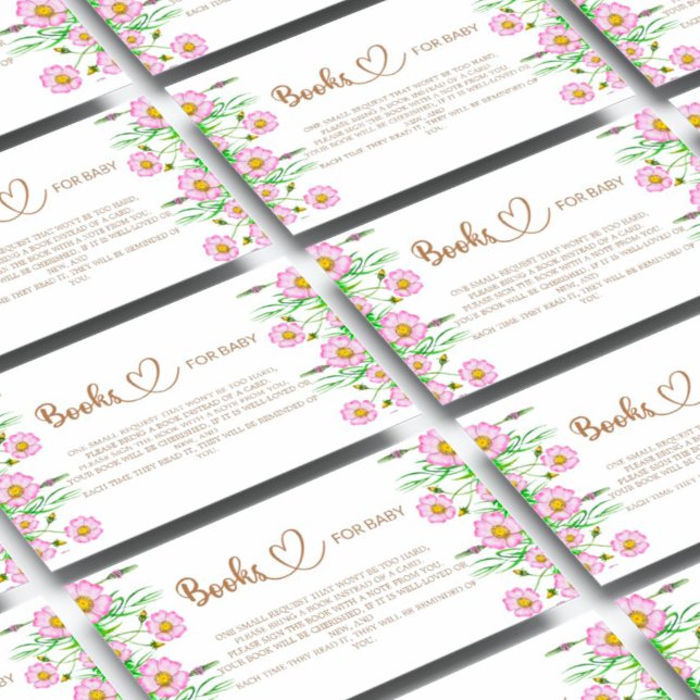 Tarjeta De Recepción Bebé en flor libros de bebés para el bebé (Subido por el creador)