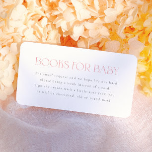Tarjeta De Recepción Bebé en Flor Rosa Claro Shower para Niña Bebé Flor