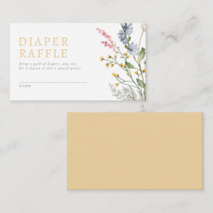 Tarjeta De Recepción Bebé en flor silvestre de primavera floreciente