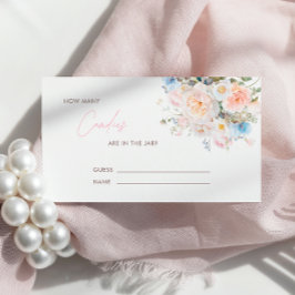 Tarjeta De Recepción Bebé En Flores De Bloom Rosa Cuántos Cañones