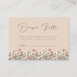 Tarjeta De Recepción Bebé en la Moda Bloom Boho Floral Garden Fiesta du