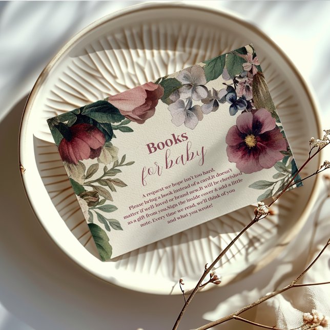 Tarjeta De Recepción Bebé en los libros de flores silvestres de la Prim (Subido por el creador)