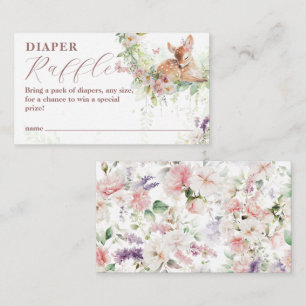 Tarjeta De Recepción Bebé en sangre Woodland Flor Baby Shower