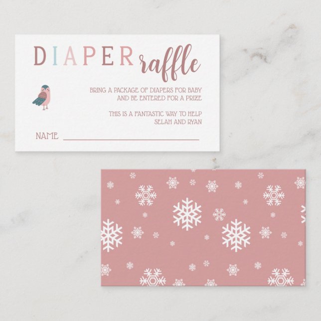 Tarjeta De Recepción Bebé, está frío fuera del boleto de pañales