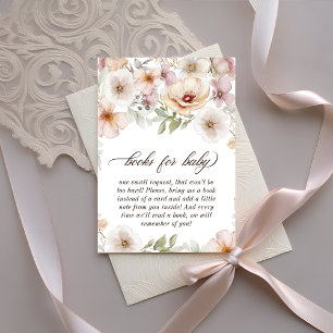 Tarjeta De Recepción Bebé floral de moda en libros de sangre para bebé