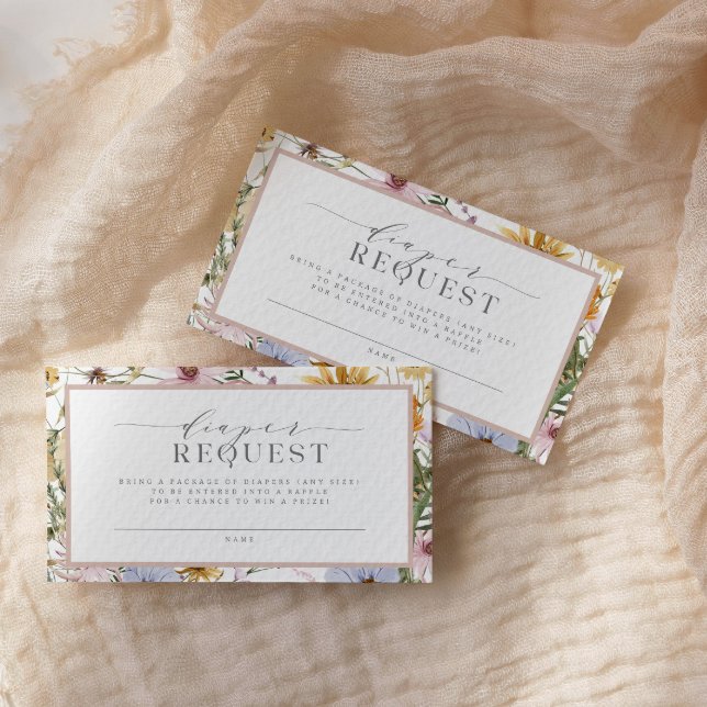 Tarjeta De Recepción Bebé floral primaveral en barro de pañales de sang (Subido por el creador)