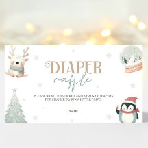 Bebé, frío fuera de Baby Shower Diaper Raffle