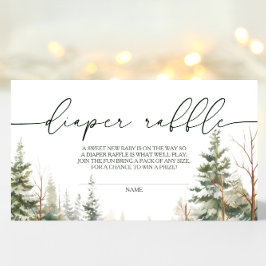 Tarjeta De Recepción Bebé, frío fuera de Baby Shower Diaper Raffle