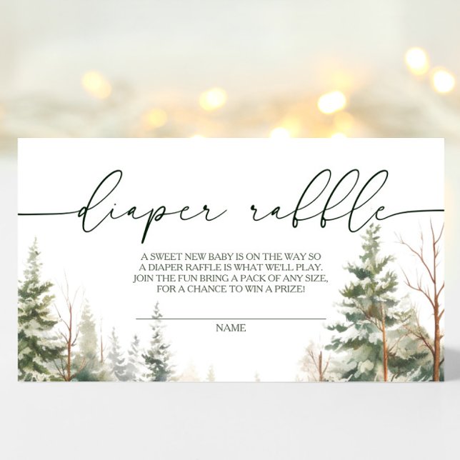 Tarjeta De Recepción Bebé, frío fuera de Baby Shower Diaper Raffle (Subido por el creador)