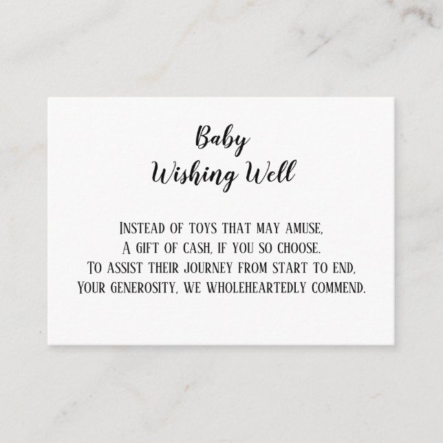 Tarjeta De Recepción Bebé gemelo deseando un buen Baby Shower (Anverso)