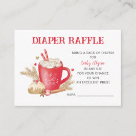 Tarjeta De Recepción Bebé, hace frío afuera, Coca Diaper Raffle