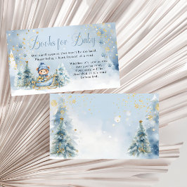 Tarjeta De Recepción Bebé, hace frío fuera de los libros para bebés