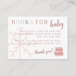 Tarjeta De Recepción Bebé, hace frío fuera de los libros para el bebé