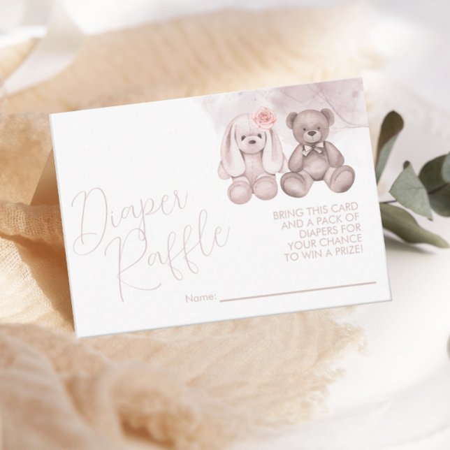 Tarjeta De Recepción Bebé lindo animal Bebé neutro Diaper Raffle (Subido por el creador)