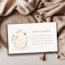 Bebé Mamá Bunny Floral Display Shower Baby Shower