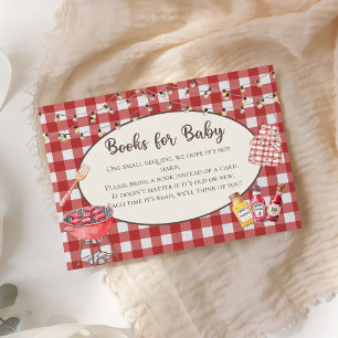 Tarjeta De Recepción Bebé Rojo-Q de la ducha de bebé Libros para bebé