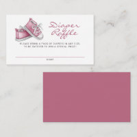 Bebé Rosa Booties Baby Shower Diaper Raffle