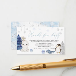 Tarjeta De Recepción Bebés acuarcales para bebés en los libros de ducha