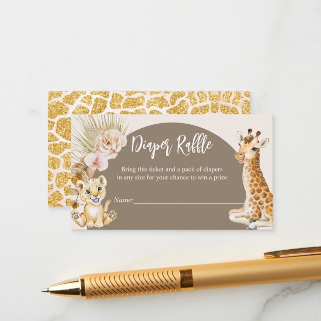 Tarjeta De Recepción Bebés bóveda arco bebé ducha pañal rifa (Anverso/Reverso In Situ)