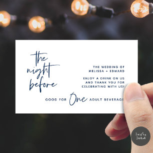 Tarjeta De Recepción Bebida Bebida De Adulto La Noche Antes Del Fiesta
