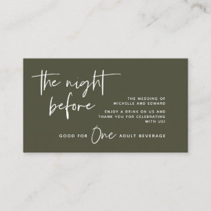 Tarjeta De Recepción Bebida, bebida para adultos, Fiesta de bar Boda