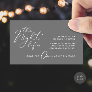 Tarjeta De Recepción Bebida, bebida para adultos, fiesta de boda modern