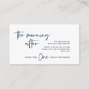 Tarjeta De Recepción Bebida, bebida para adultos, la mañana siguiente