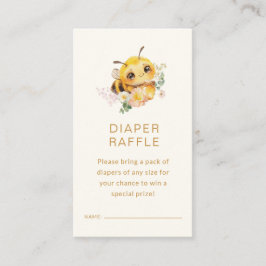 Tarjeta De Recepción Bee Baby Diaper Raffle Card