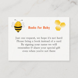 Tarjeta De Recepción Bee Baby Ducha Género Neutral Cute