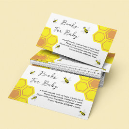 Tarjeta De Recepción Bee Baby Shower Books Para El Bebé