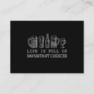 Tarjeta De Recepción Beer Lover   Cerveza de opciones importantes