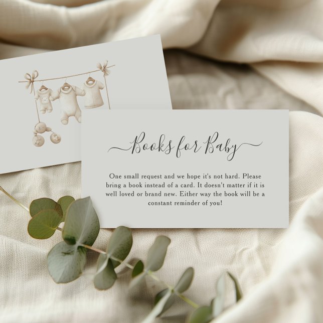 Tarjeta De Recepción Beige Baby Clothes And Toys Books for Baby (Subido por el creador)