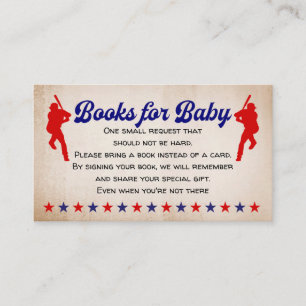 Tarjeta De Recepción Béisbol, cosecha, niño pequeño, libros para bebé