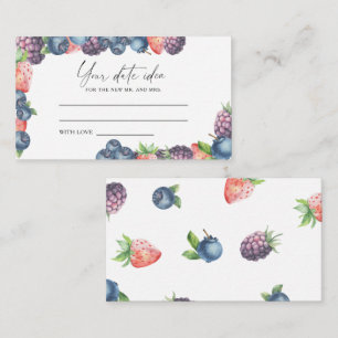 Tarjeta De Recepción Bellas mezcladas: ideas de noche de cita \ Frasco 