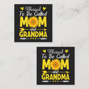 Tarjeta De Recepción Bendecida por ser llamada Mamá y Abuela