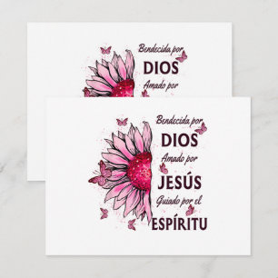 Tarjeta De Recepción Bendecido por Dios Amado por Jesús